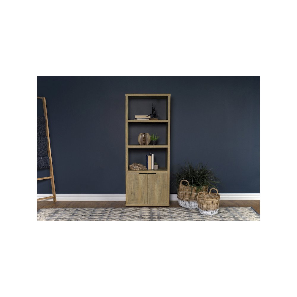 Tabby 3-shelf Engineered Wood Media Tower Mango. Picture 10