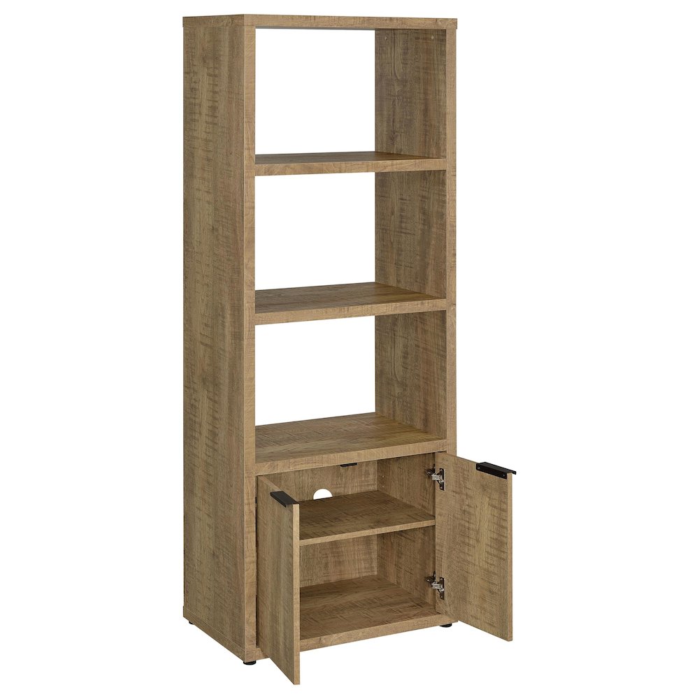 Tabby 3-shelf Engineered Wood Media Tower Mango. Picture 3