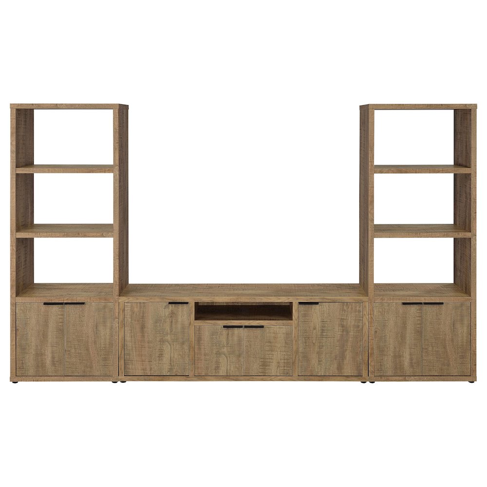 Tabby 3-shelf Engineered Wood Media Tower Mango. Picture 9