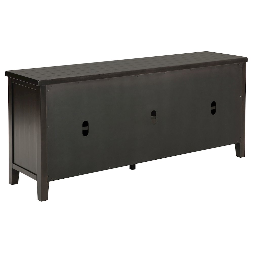 Concord 2-door 60-inch TV Stand Console Distressed Java. Picture 7