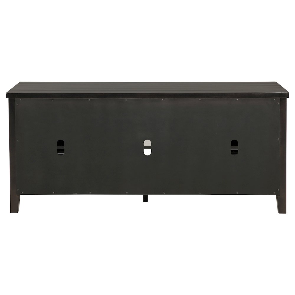 Concord 2-door 60-inch TV Stand Console Distressed Java. Picture 8