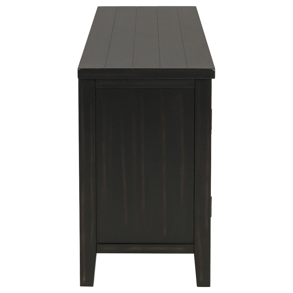 Concord 2-door 60-inch TV Stand Console Distressed Java. Picture 10