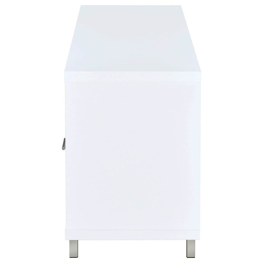Casey 2-drawer Engineered Wood 60" TV Stand White. Picture 5