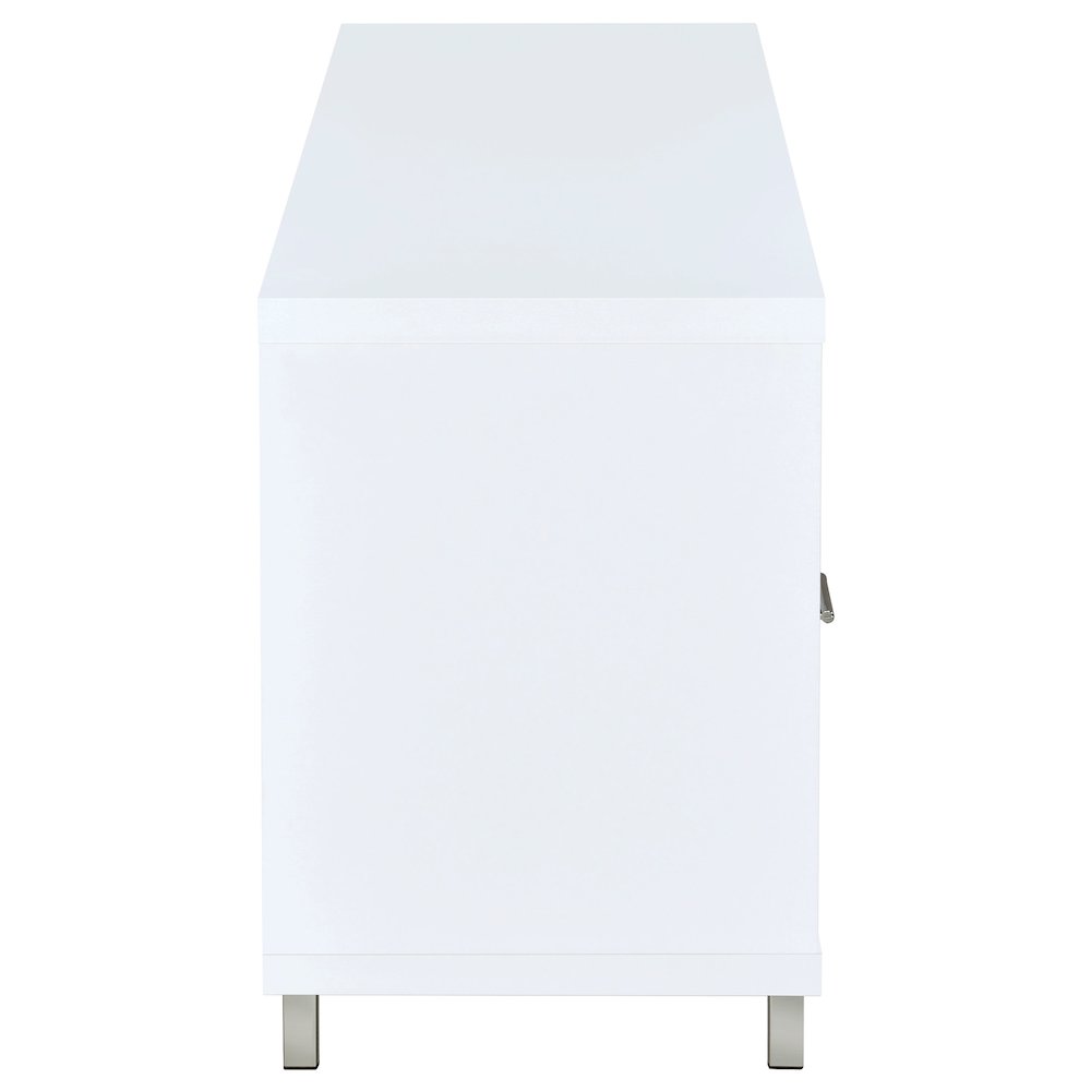 Casey 2-drawer Engineered Wood 60" TV Stand White. Picture 7