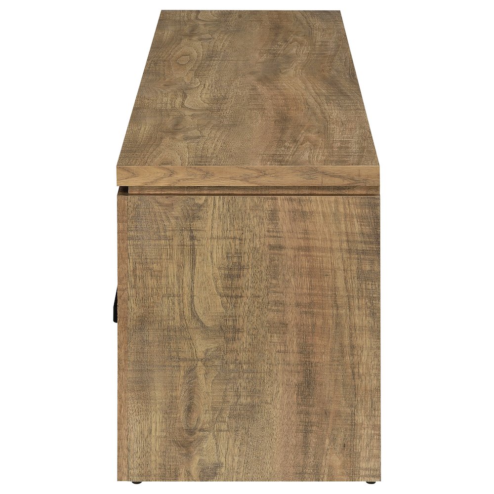 Elkton 2-drawer Engineered Wood 59" TV Stand Mango. Picture 6