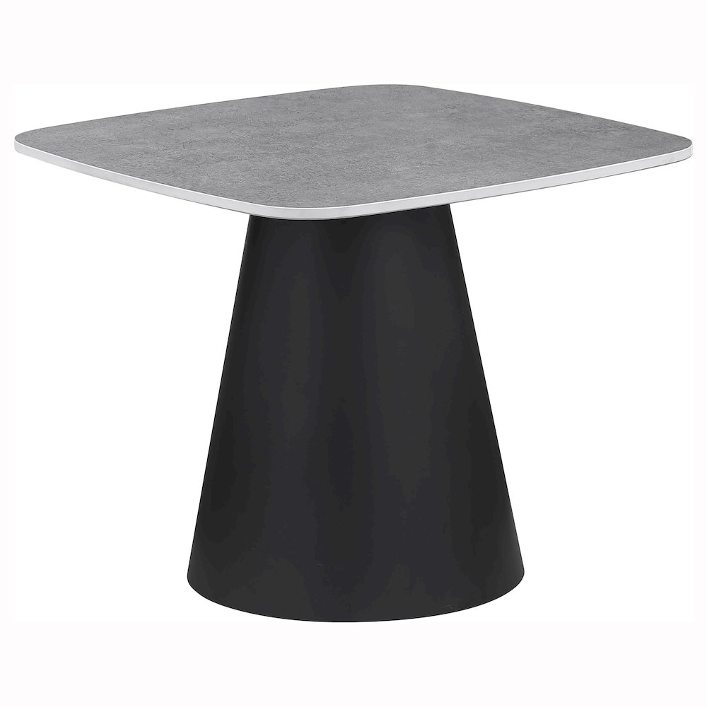 Eason 2-piece Cocktail Coffee Table Set Concrete and Black. Picture 5