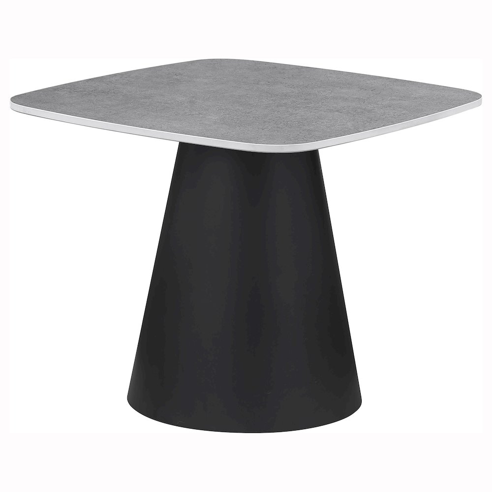 Eason 2-piece Cocktail Coffee Table Set Concrete and Black. Picture 7