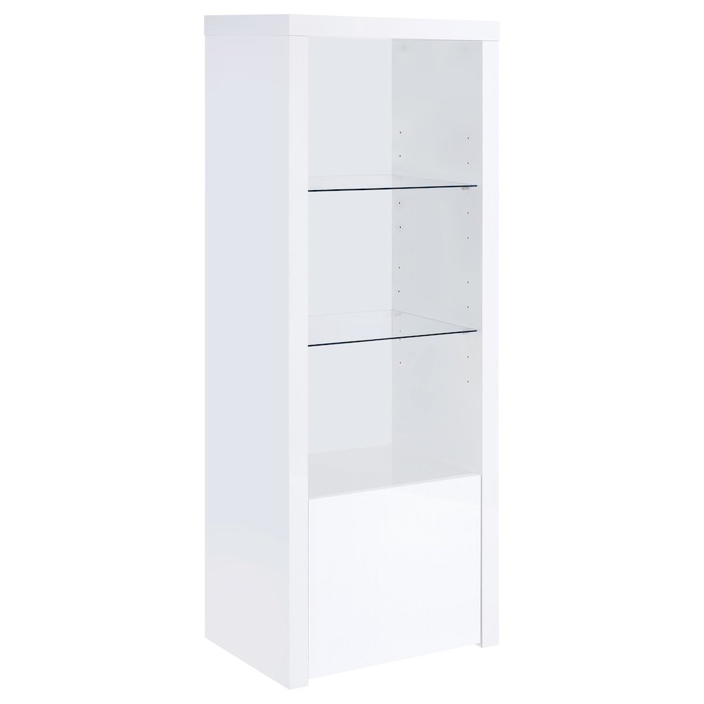 Jude 3-piece 71" TV Entertainment Center White High Gloss. Picture 9