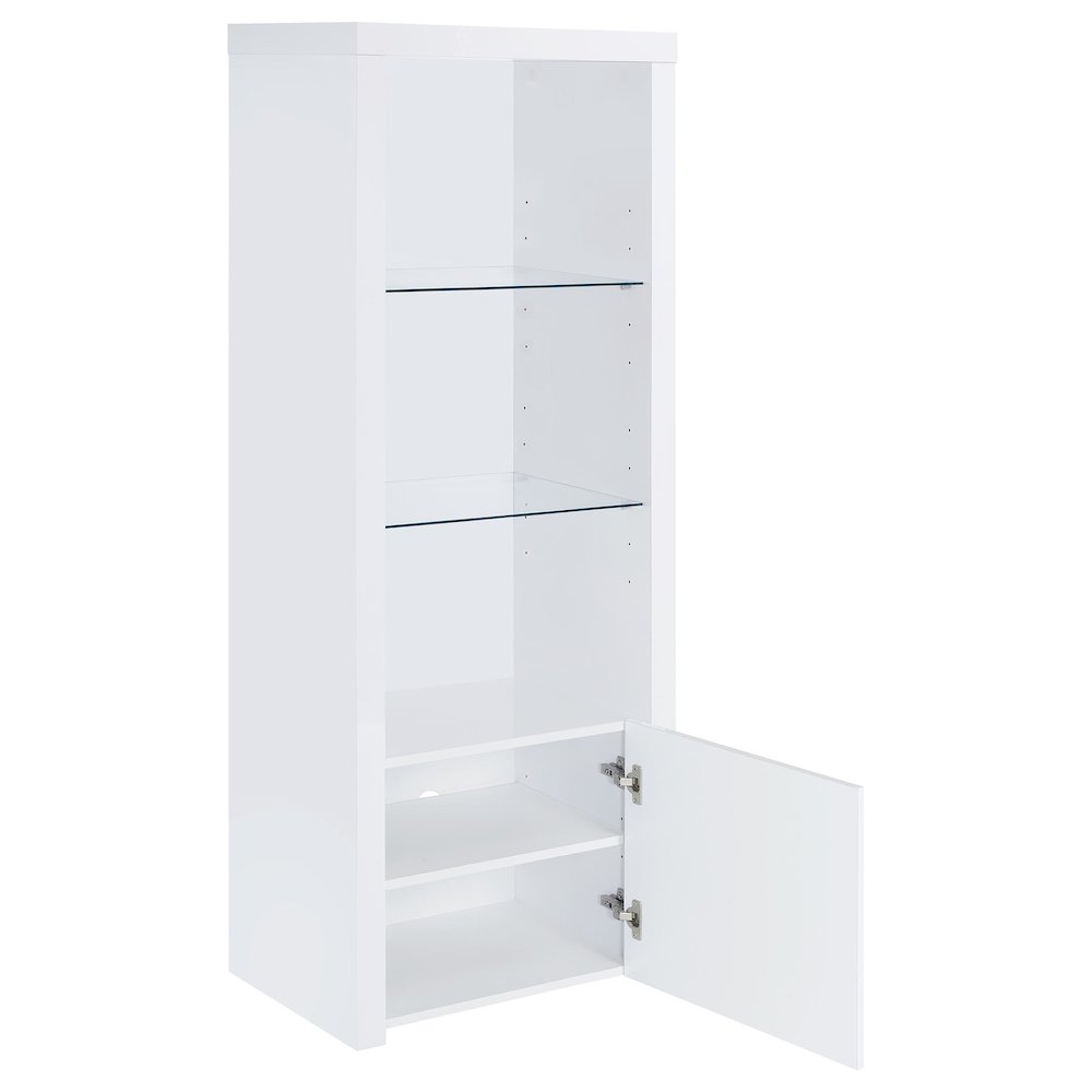 Jude 3-piece 71" TV Entertainment Center White High Gloss. Picture 10