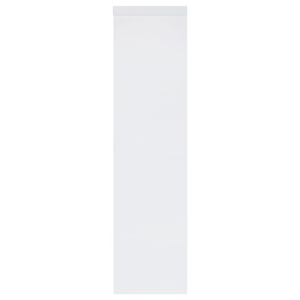 Jude 3-shelf Engineered Wood Media Tower High Gloss White. Picture 5