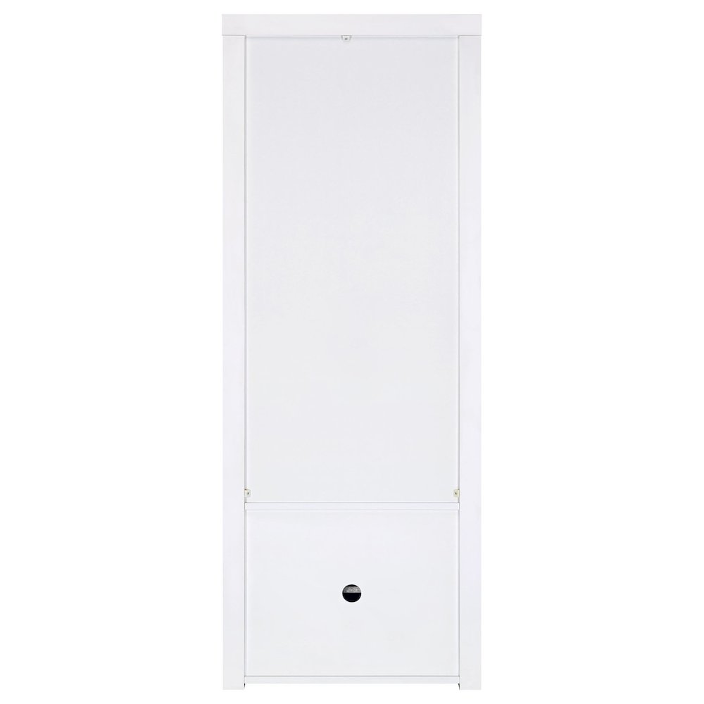 Jude 3-shelf Engineered Wood Media Tower High Gloss White. Picture 7
