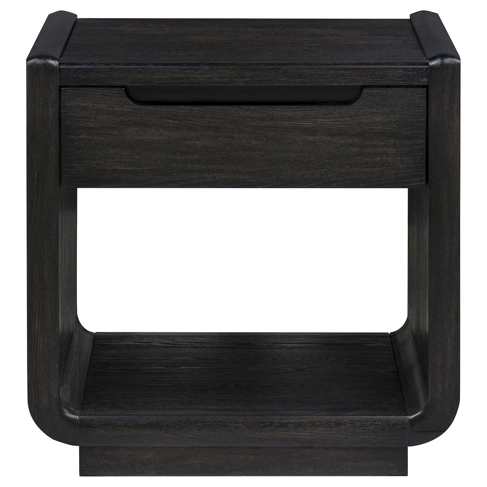 Leandro 2-piece Wood Coffee and End Table Set Burnished Black. Picture 4