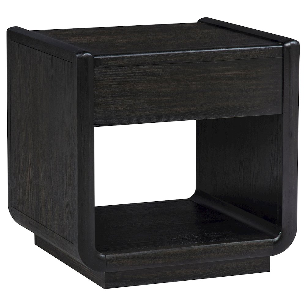 Leandro 2-piece Wood Coffee and End Table Set Burnished Black. Picture 5