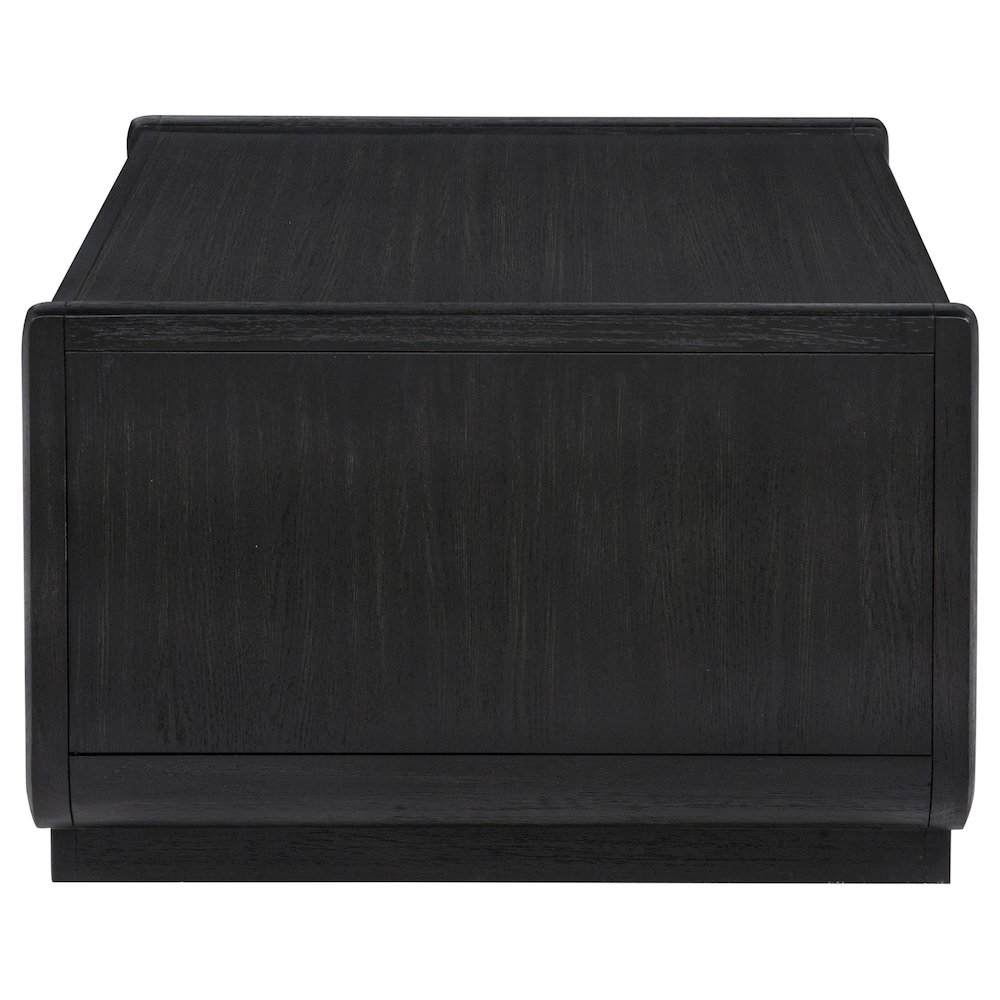 Leandro 2-piece Wood Coffee and End Table Set Burnished Black. Picture 11