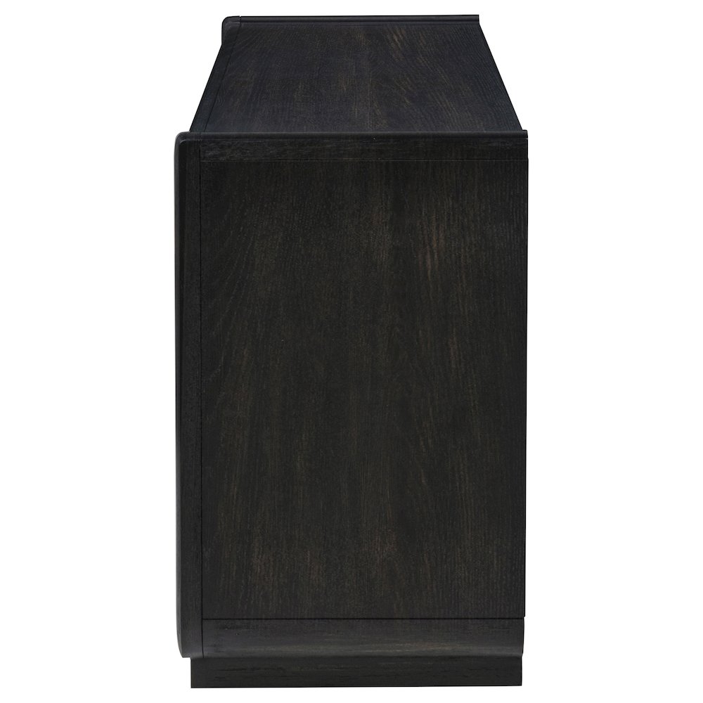 Leandro 2-drawer Entryway Sofa Console Table Burnished Black. Picture 5