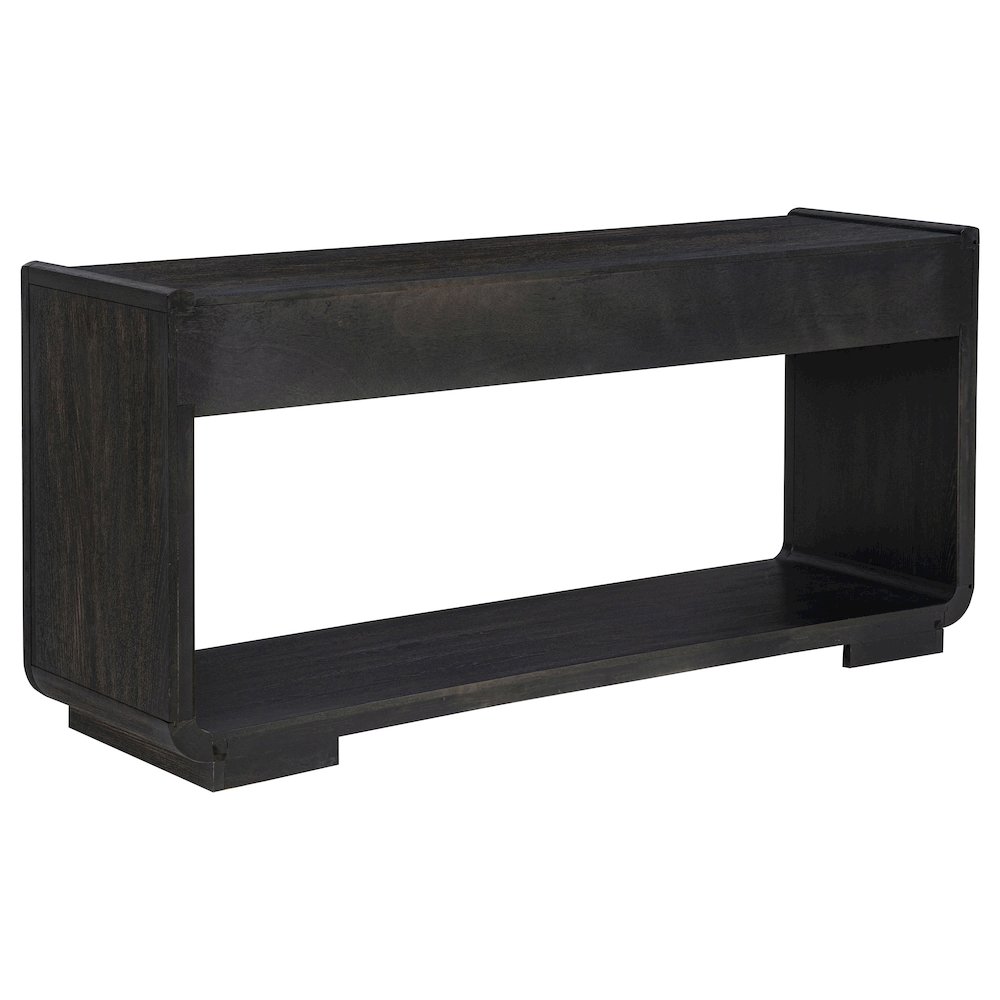 Leandro 2-drawer Entryway Sofa Console Table Burnished Black. Picture 6