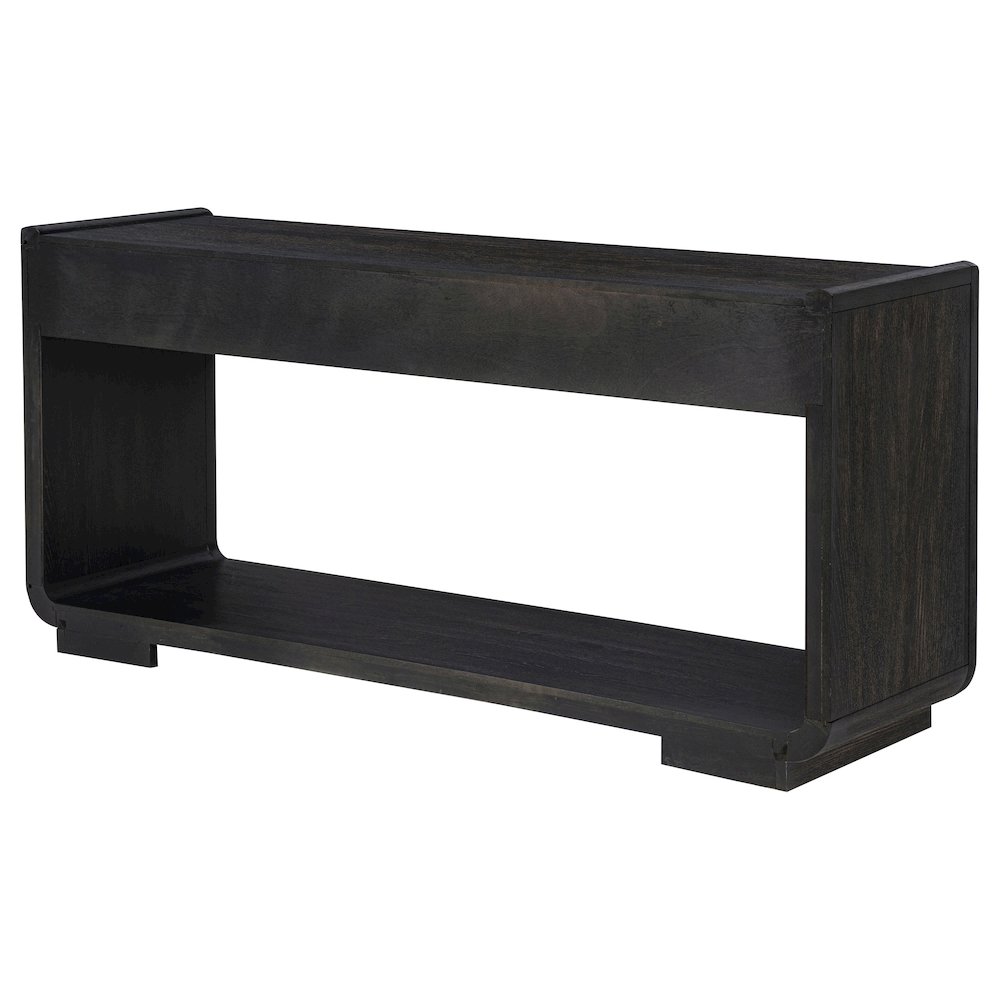 Leandro 2-drawer Entryway Sofa Console Table Burnished Black. Picture 8