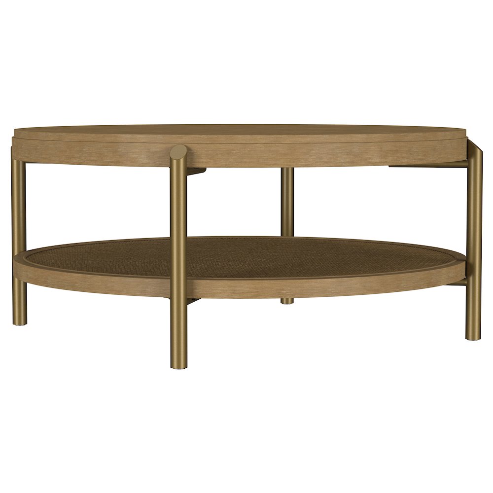 Arini 2-piece Round Coffee and End Table Set Sand Wash. Picture 7