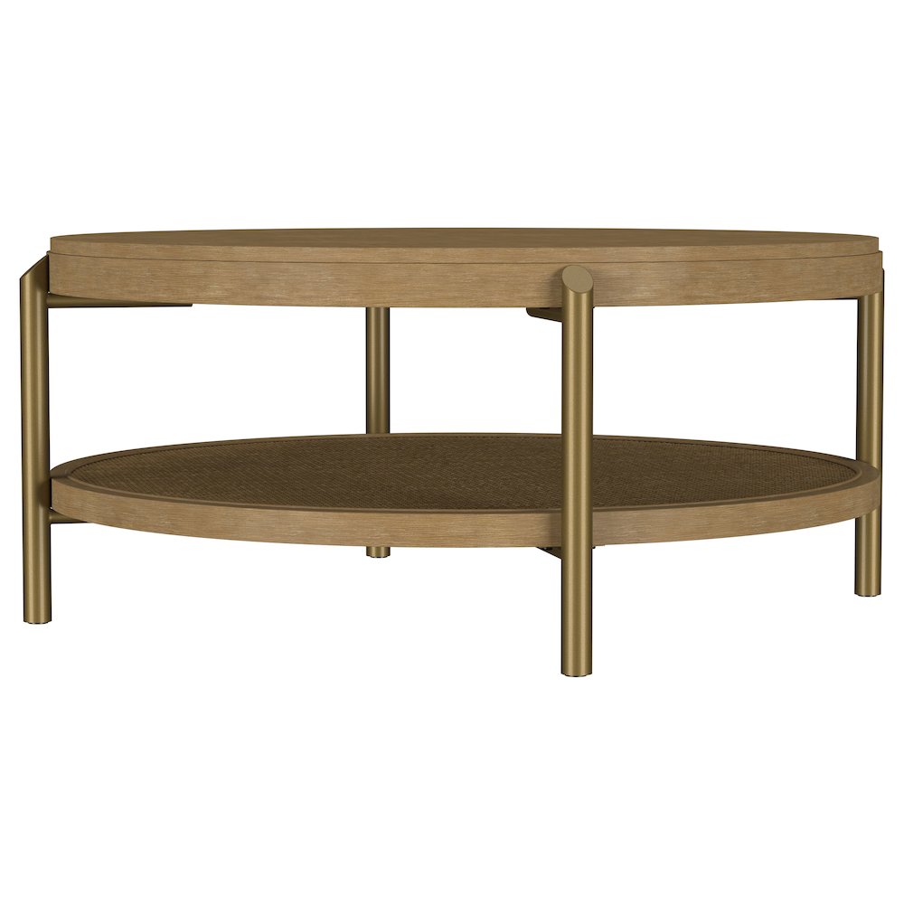 Arini 2-piece Round Coffee and End Table Set Sand Wash. Picture 9