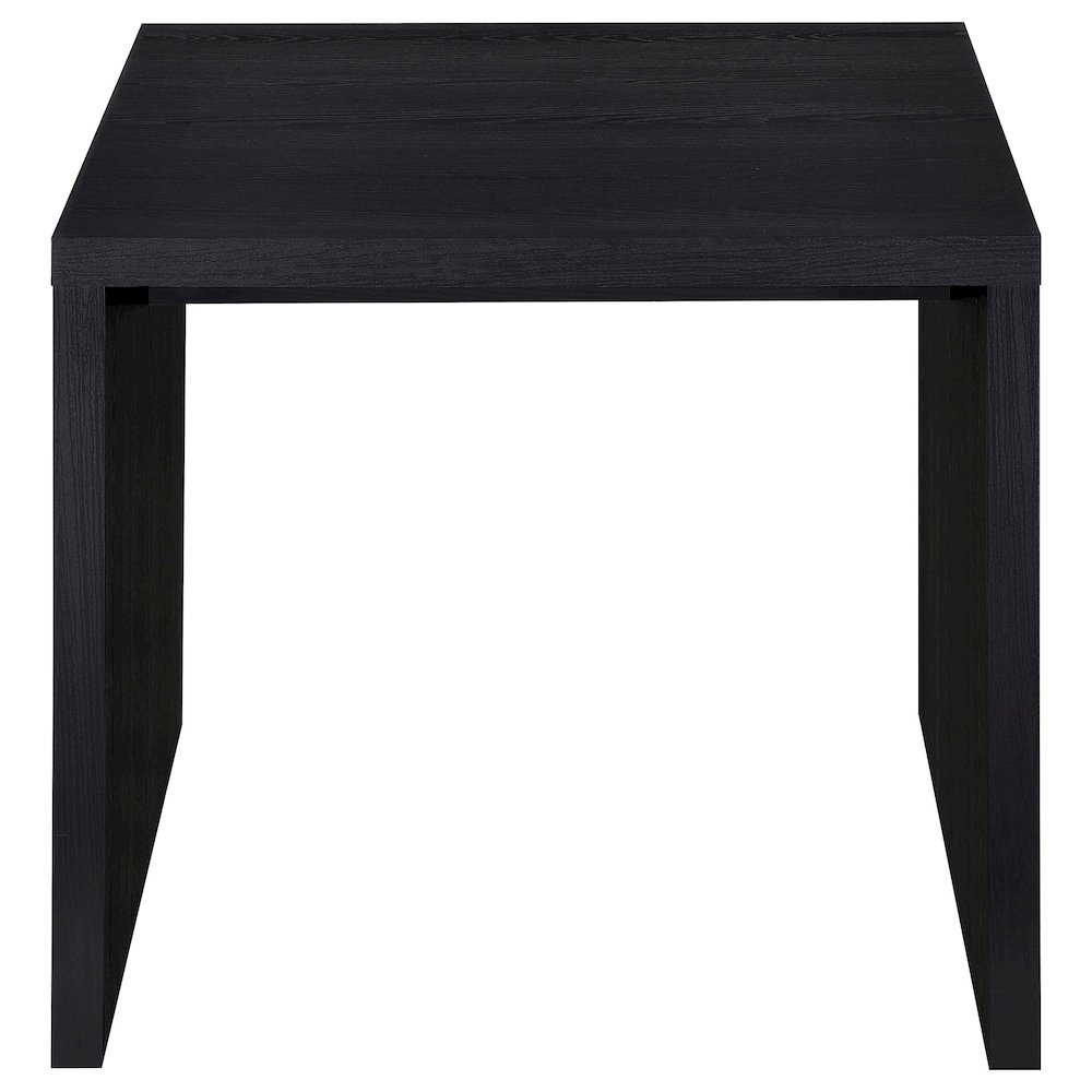 Knapp Engineered Wood Square Side End Table Black. Picture 3