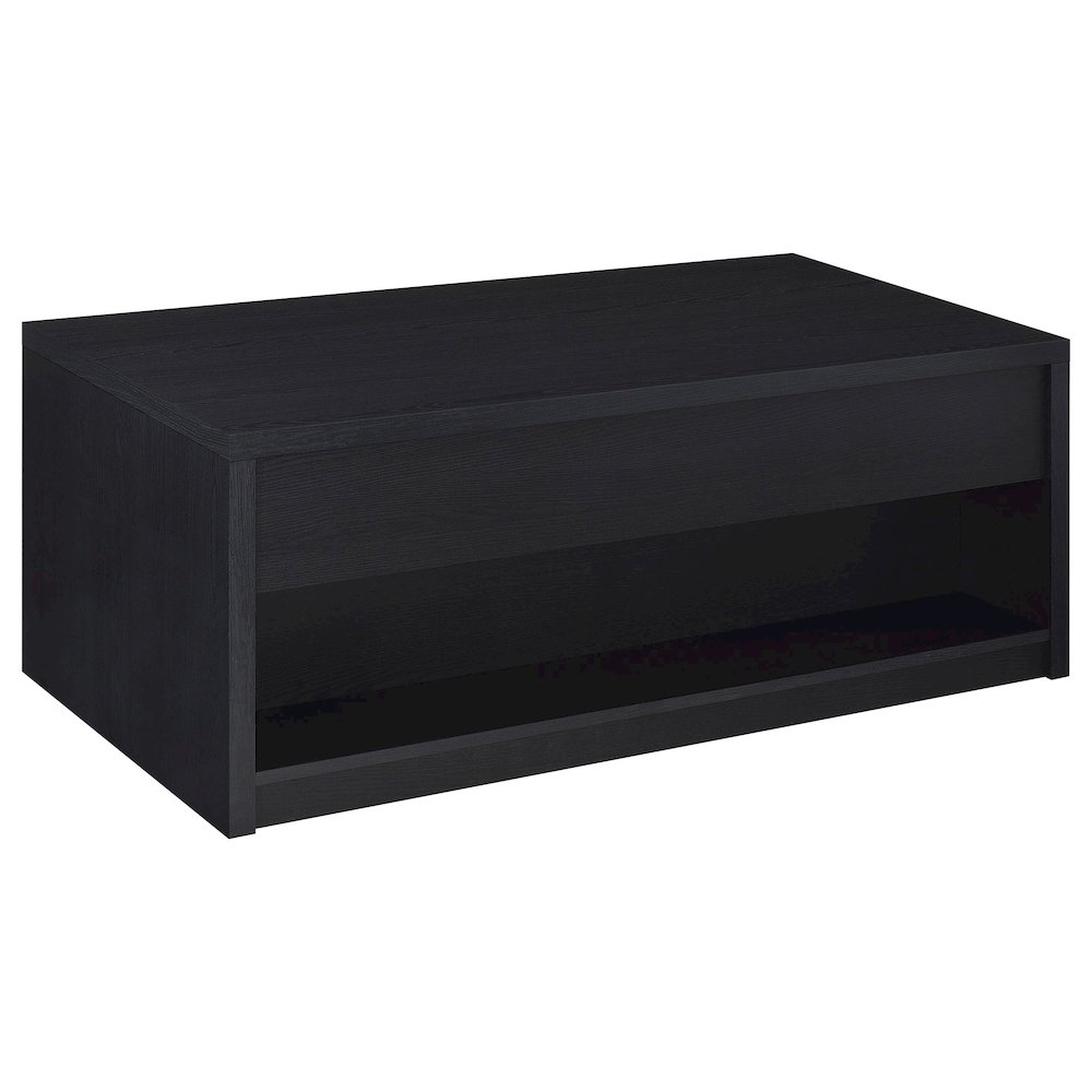 Knapp 2-piece Lift Top Coffee Table Set Black. Picture 12