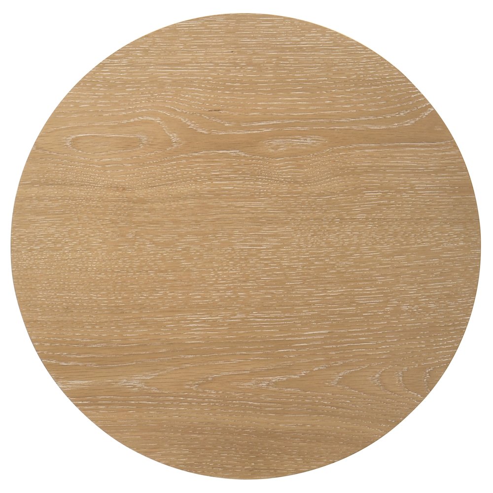 Ottowa 2-piece Round Wood Coffee Table Set Light Oak. Picture 5