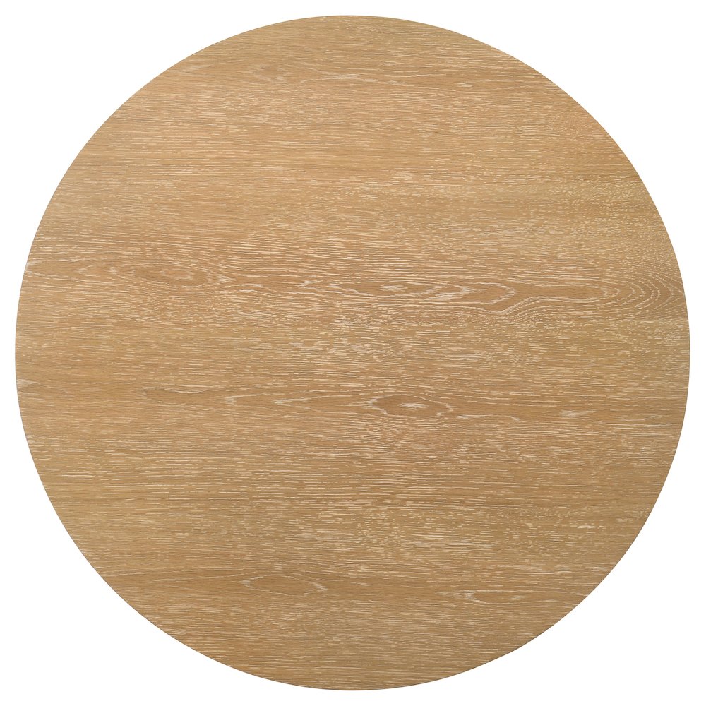 Ottowa 3-piece Round Wood Coffee Table Set Light Oak. Picture 8