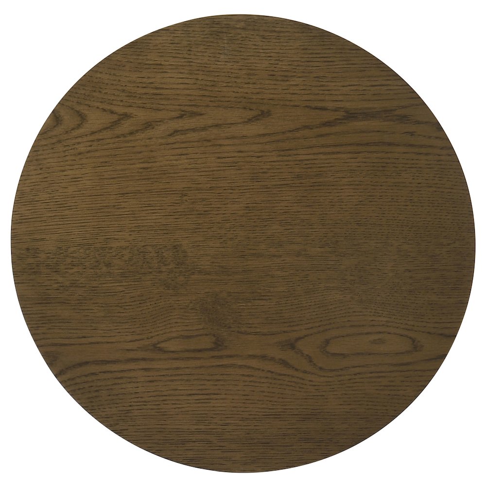 Ottowa Round Wood Side End Table with Shelf Brown. Picture 6