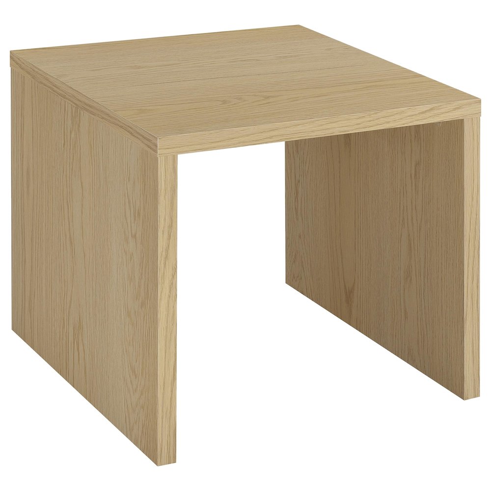 Canoga 3-piece Lift Top Cocktail Coffee Table Set Light Oak. Picture 3