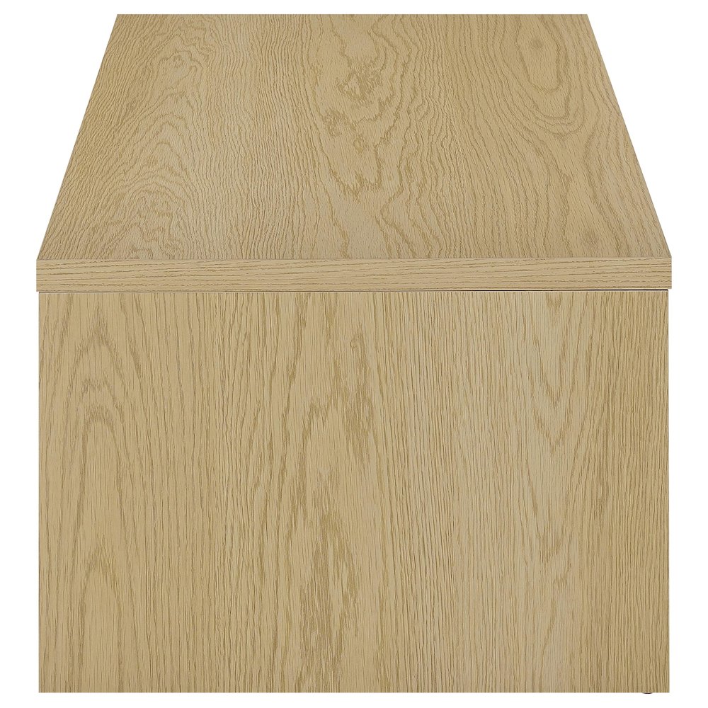 Canoga 3-piece Lift Top Cocktail Coffee Table Set Light Oak. Picture 13