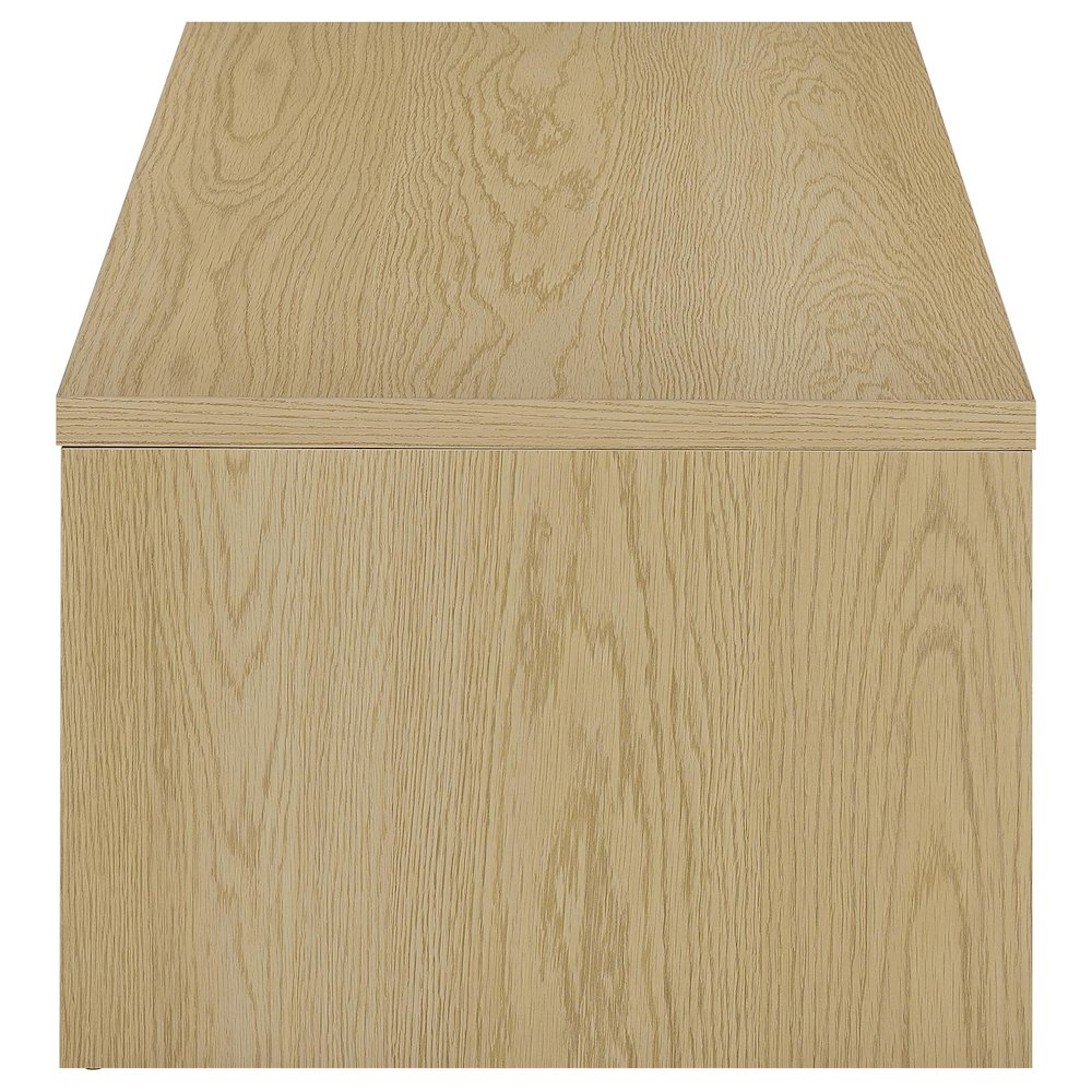 Canoga 3-piece Lift Top Cocktail Coffee Table Set Light Oak. Picture 14