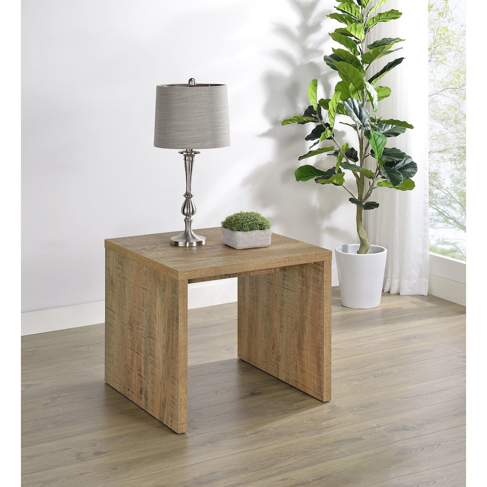 Canoga Engineered Wood Accent Side End Table Mango. Picture 2