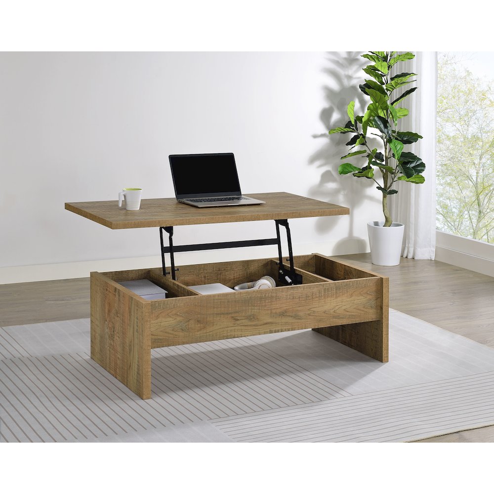 Canoga Engineered Wood Lift Top Cocktail Coffee Table Mango. Picture 2