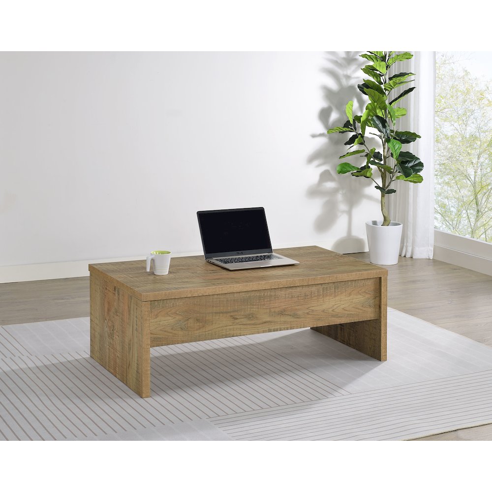 Canoga Engineered Wood Lift Top Cocktail Coffee Table Mango. Picture 3