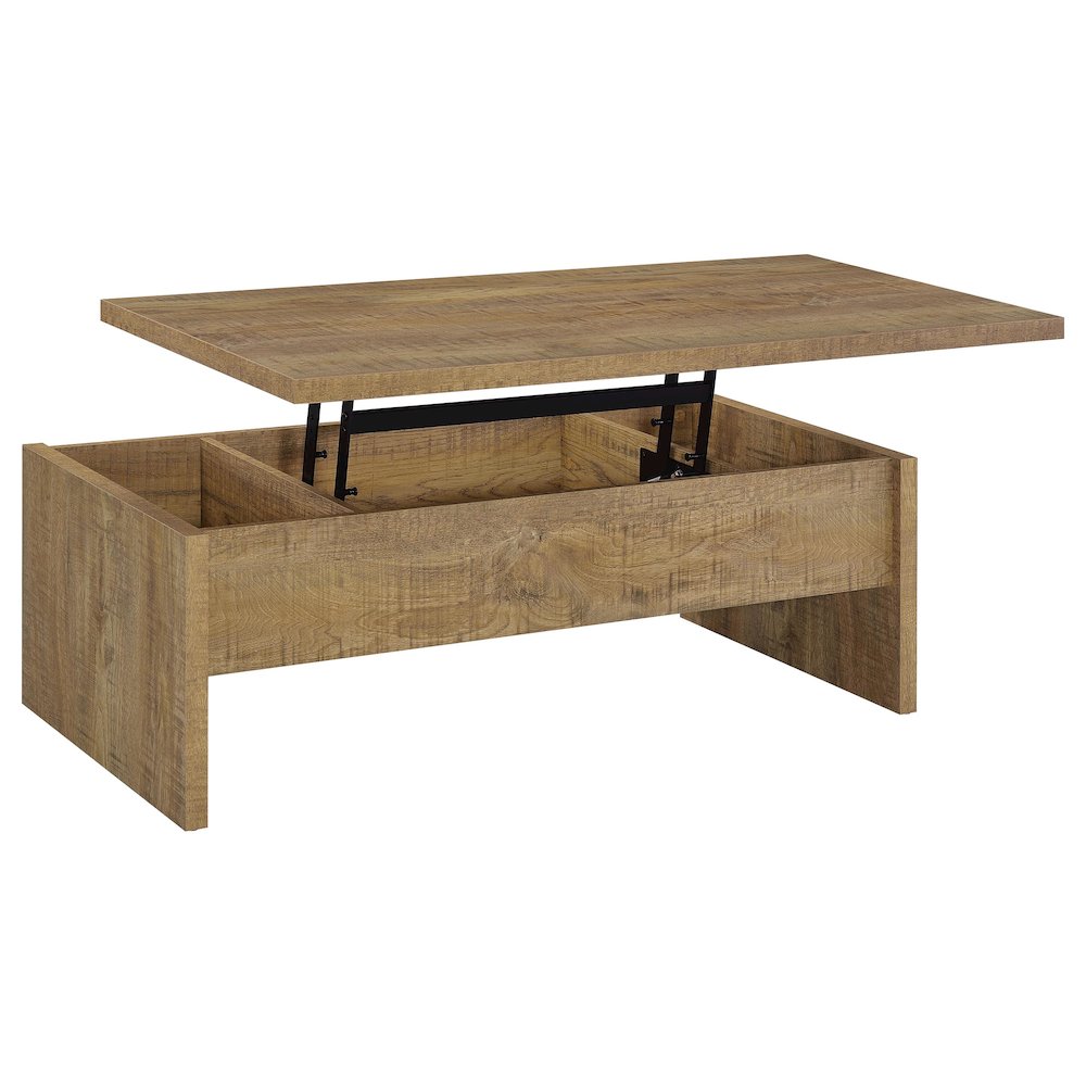Canoga 2-piece Lift Top Cocktail Coffee Table Set Mango. Picture 9