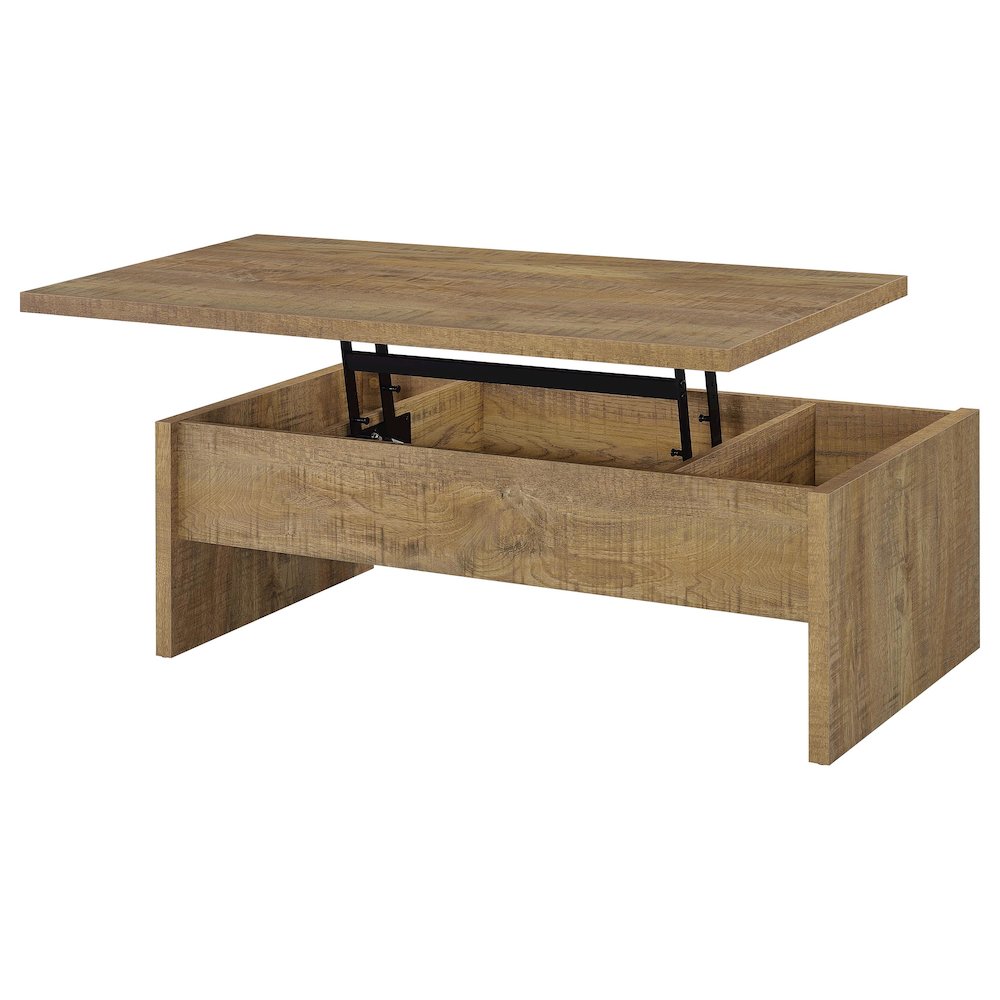 Canoga 2-piece Lift Top Cocktail Coffee Table Set Mango. Picture 12