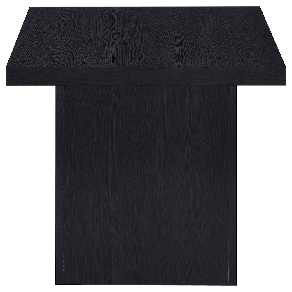 Devar 2-piece Square Cocktail Coffee End Table Set Black. Picture 6
