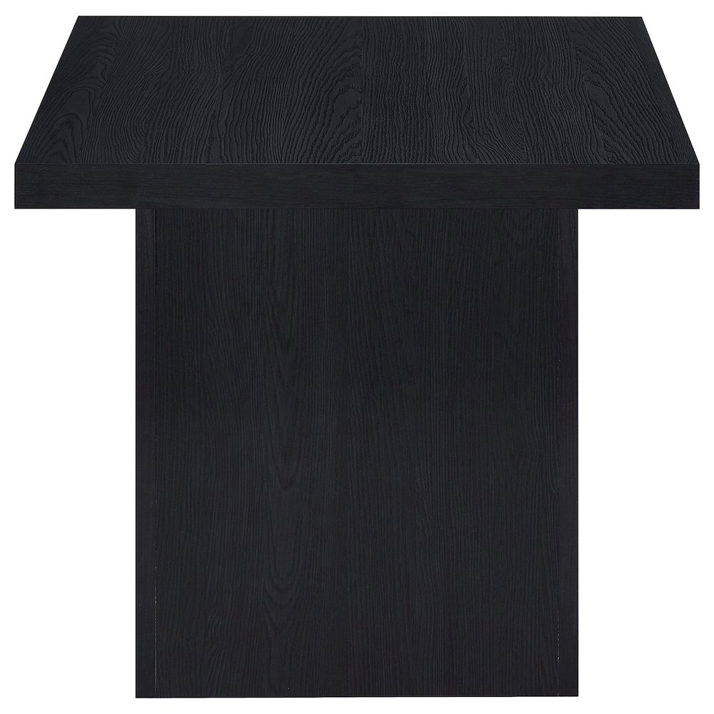 Devar 2-piece Square Cocktail Coffee End Table Set Black. Picture 7