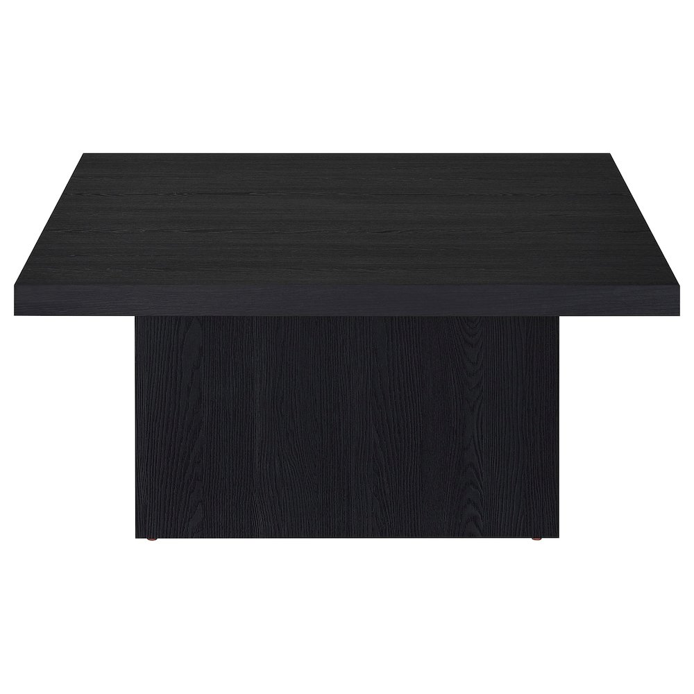 Devar 2-piece Square Cocktail Coffee End Table Set Black. Picture 9