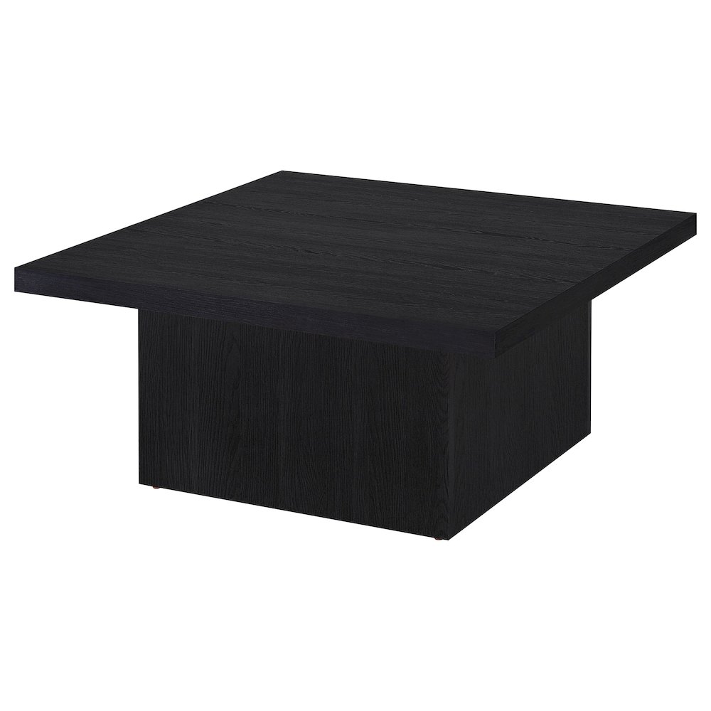 Devar 2-piece Square Cocktail Coffee End Table Set Black. Picture 10