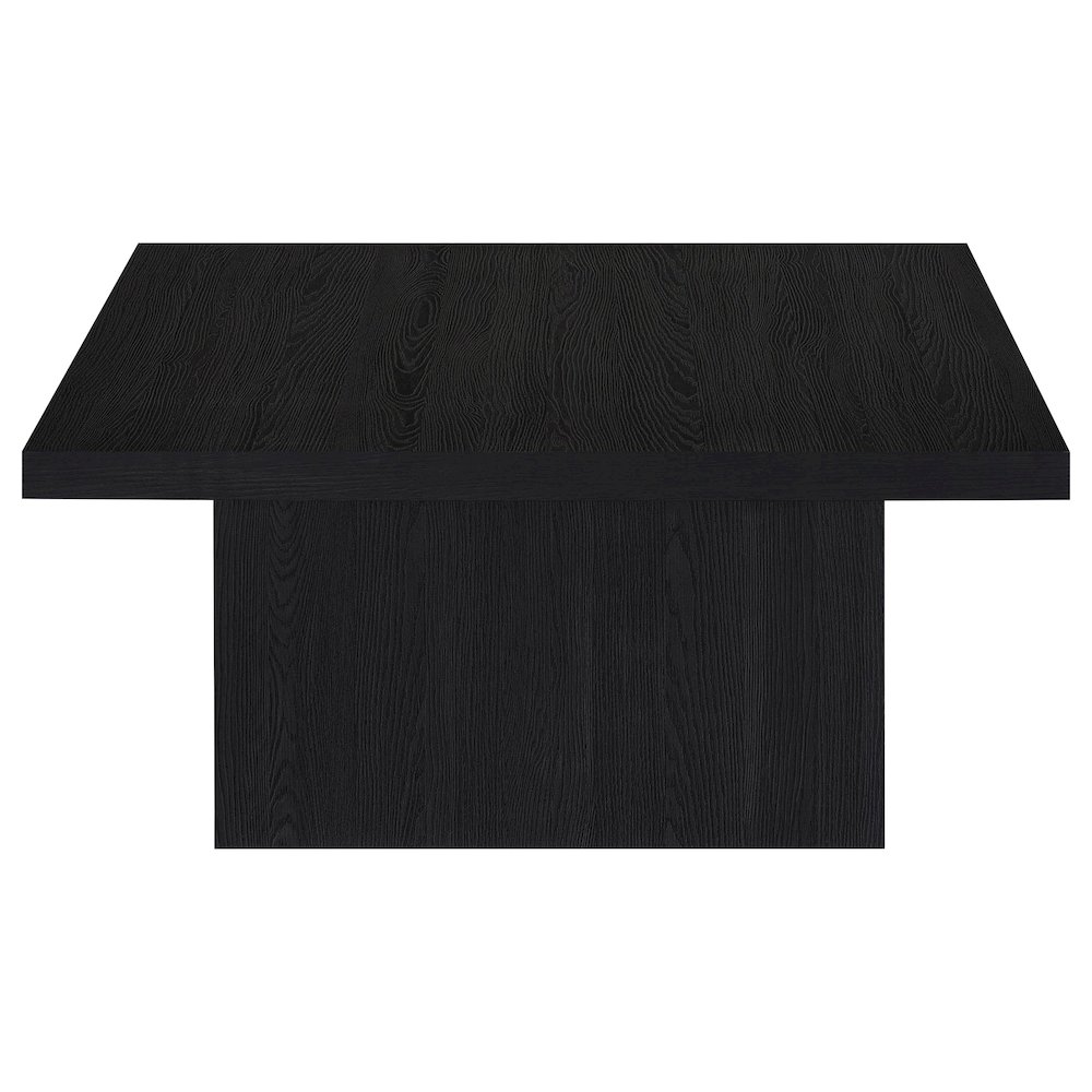 Devar 2-piece Square Cocktail Coffee End Table Set Black. Picture 11