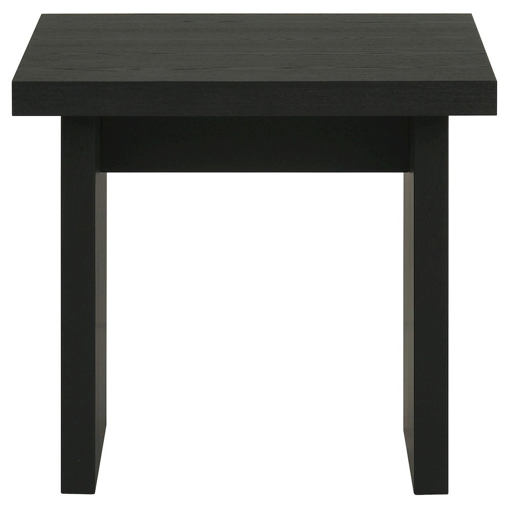 Decker Square Occasional Side End Table Black. Picture 2