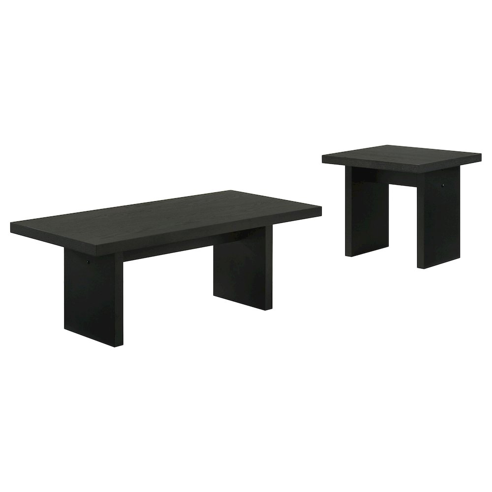 Decker Square Occasional Side End Table Black. Picture 3