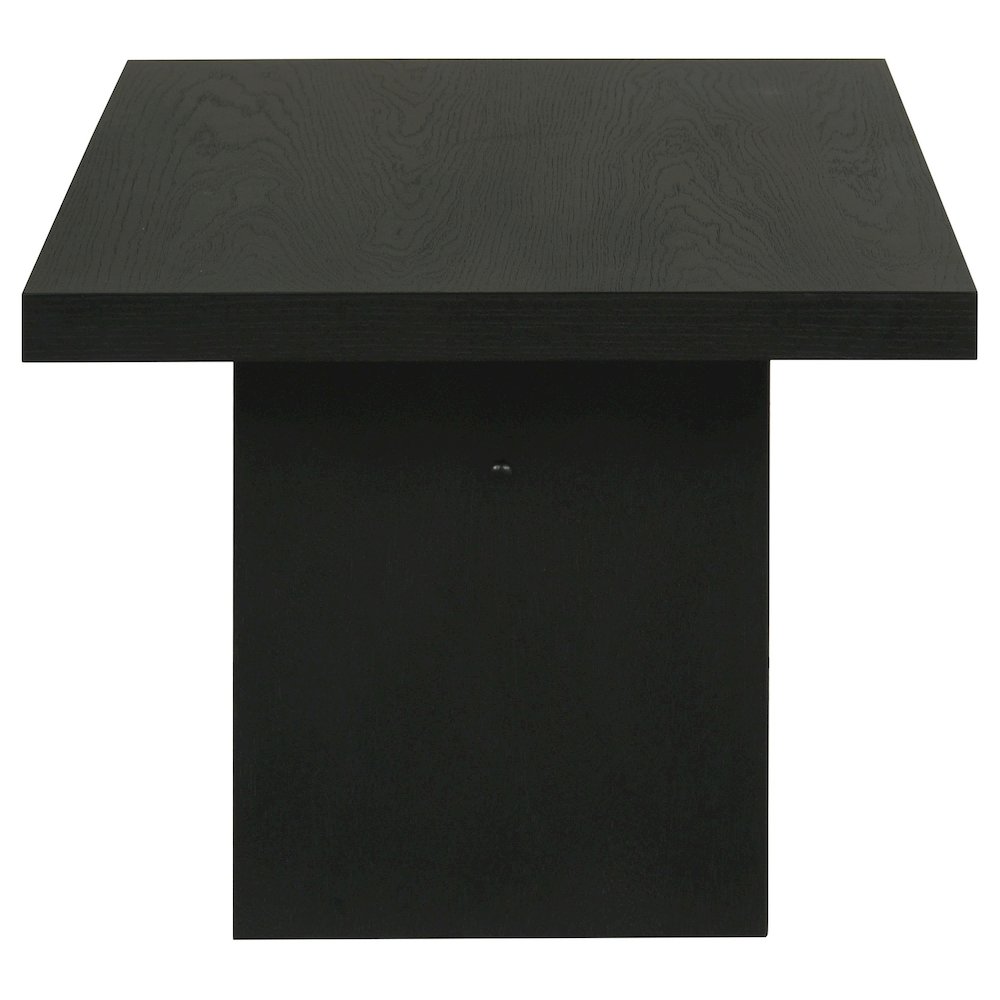 Decker 47-Inch Rectangular Cocktail Coffee Table Black. Picture 4