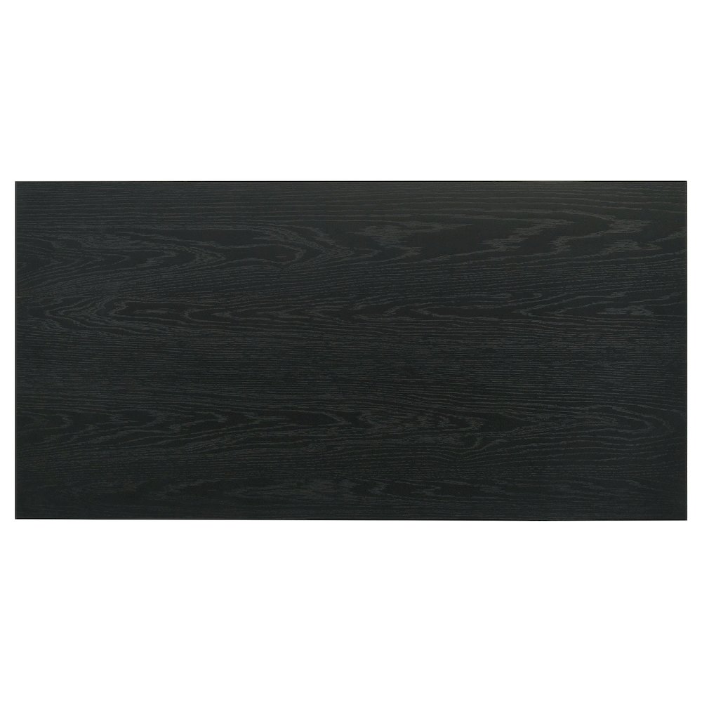 Decker 47-Inch Rectangular Cocktail Coffee Table Black. Picture 5
