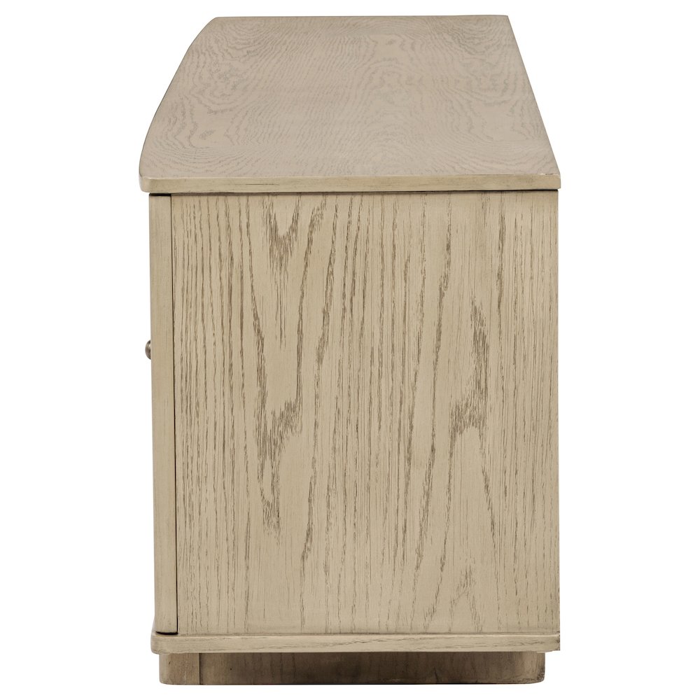 Kailani 79-inch 4-door Cane TV Stand Media Console Beige Oak. Picture 6
