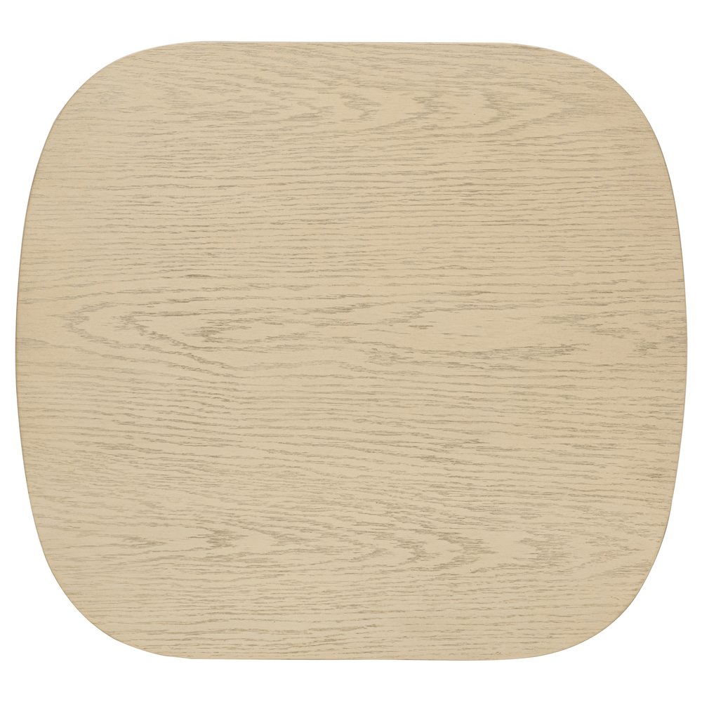 Kailani Coastal Square End Side Table with Shelf Beige Oak. Picture 6