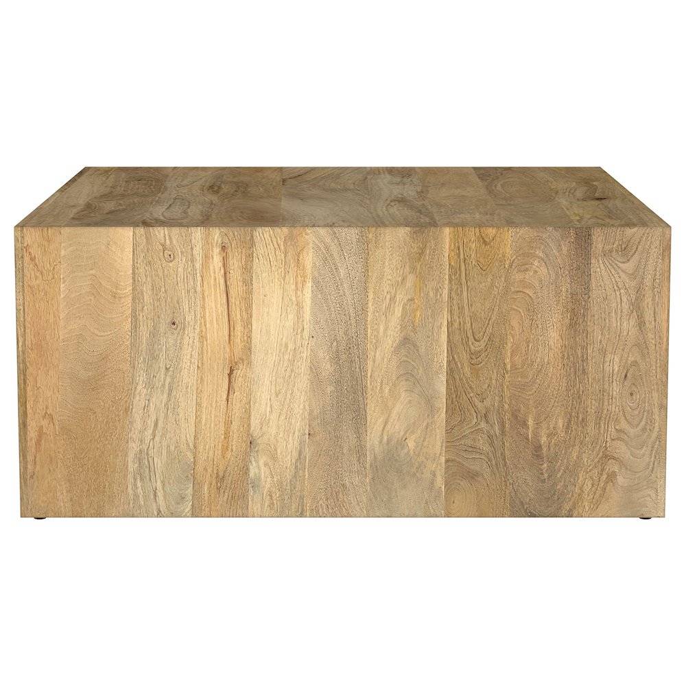 Benton Square Solid Mango Wood Coffee Table Natural. Picture 9