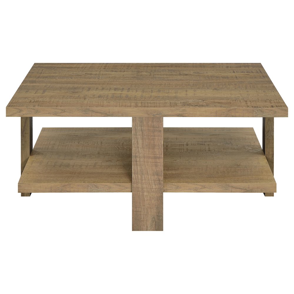 Dawn Square Engineered Wood Coffee Table Mango Brown. Picture 3
