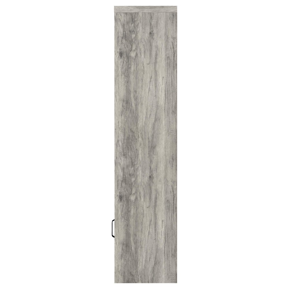 Burke 3-shelf Engineered Wood Media Tower Grey Driftwood. Picture 5